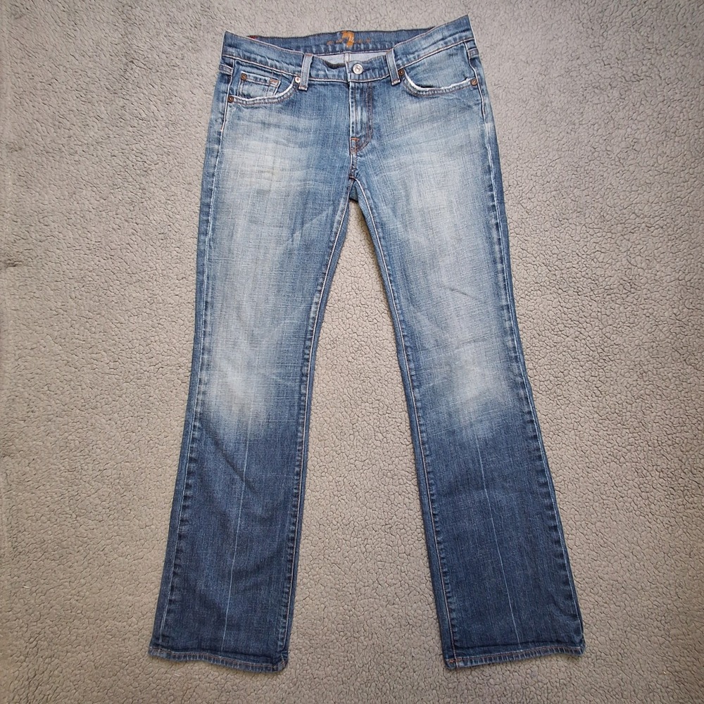 7 For All Mankind Jeans Womens 30 (actual 32.5x32)  Straight Leg Made in USA